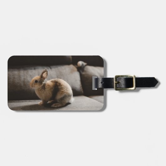 Cutest Baby Animals | Netherland Dwarf Rabbit ラゲッジタグ (正面横)