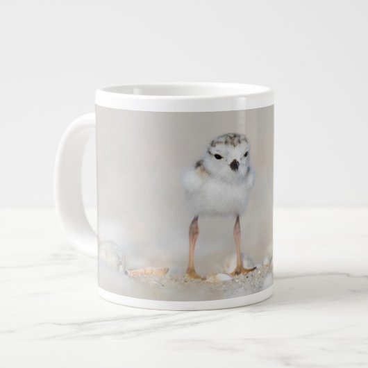 Cutest Baby Animals | Piping Plover Chick ジャンボコーヒーマグカップ (正面左)