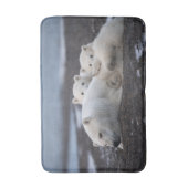 Cutest Baby Animals | Polar Bear Family Alaska バスマット (正面縦)