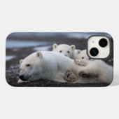 Cutest Baby Animals | Polar Bear Family Alaska Case-Mate iPhoneケース (裏面 (横))
