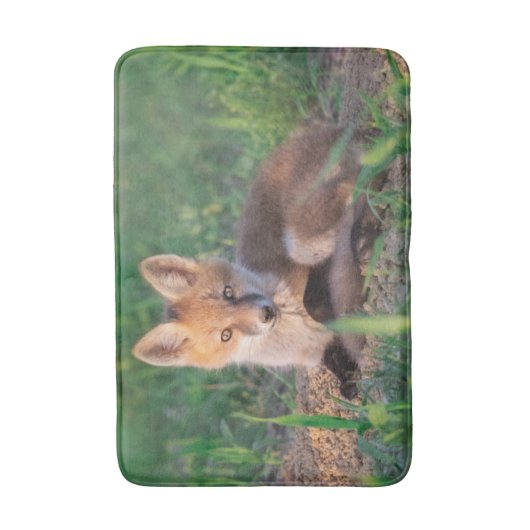 Cutest Baby Animals | Red Fox Kit Relaxing バスマット (正面縦)