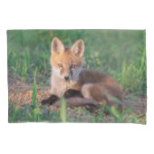Cutest Baby Animals | Red Fox Kit Relaxing 枕カバー (正面)