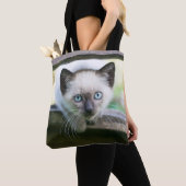 Cutest Baby Animals | Siamese Kitten トートバッグ (クローズアップ)