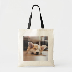 Cutest Baby Animals Sleepy Corgi トートバッグ