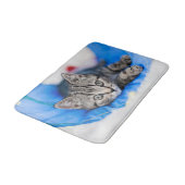 Cutest Baby Animals | Tabby Kitten in Play Tunnel バスマット (アングル)