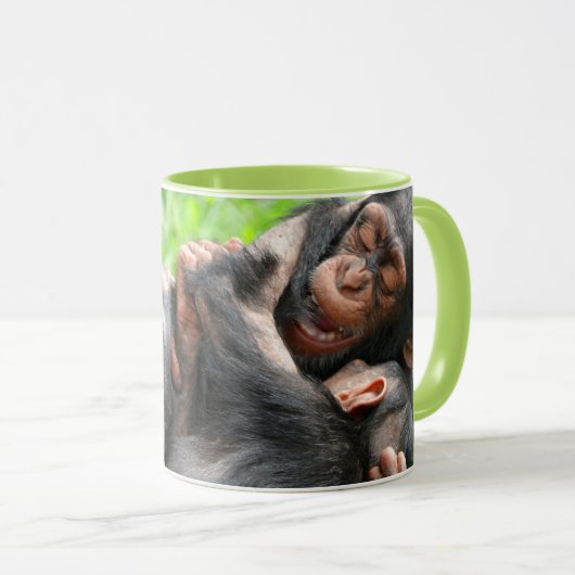 Cutest Baby Animals | Two Young Chimpanzees マグカップ (正面右)