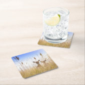 Cutest Baby Animals | Two Young White Tailed Deer スクエアペーパーコースター (インサイチュ)