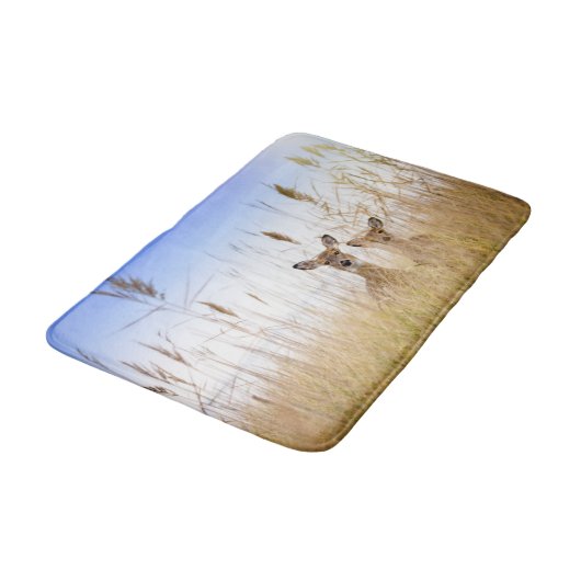 Cutest Baby Animals | Two Young White Tailed Deer バスマット (アングル)