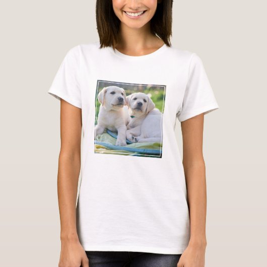Cutest Baby Animals | Yellow Labrador Retrievers Tシャツ (正面)