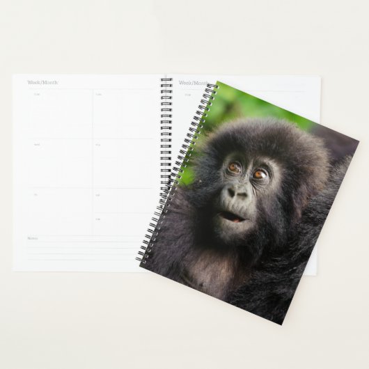 Cutest Baby Animals | Young Mountain Gorilla プランナー手帳 (ディスプレー)