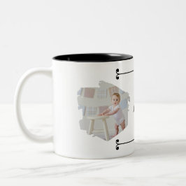 Cutest Baby Ever! Personalized Photo Mug with Name ツートーンマグカップ