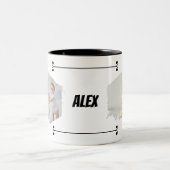 Cutest Baby Ever! Personalized Photo Mug with Name ツートーンマグカップ (中央)