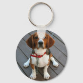 Cutest Beagle Dog Ever キーホルダー (正面)