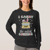 Cutest Bunnies Bus Driver Easter Bunny Bus Driving Tシャツ (正面)