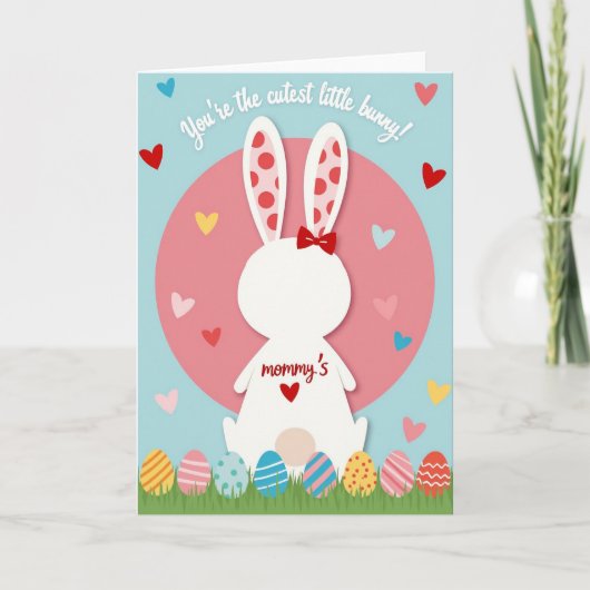 Cutest Bunny Ever Greeting Card カード (正面)