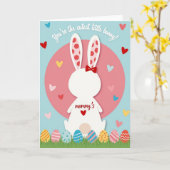 Cutest Bunny Ever Greeting Card カード (黄色い花)