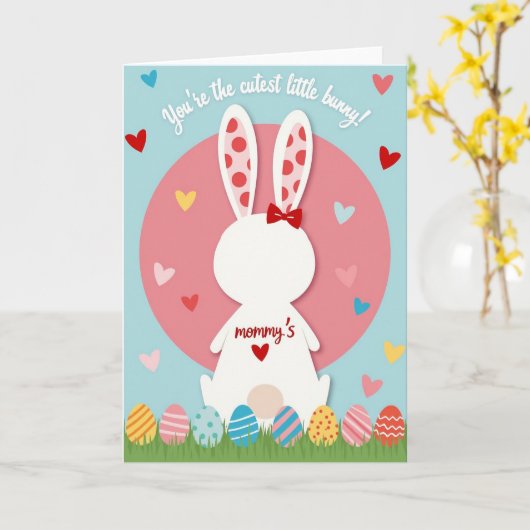 Cutest Bunny Ever Greeting Card カード (黄色い花)