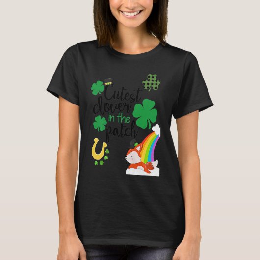 Cutest C In The Patch St Paddy's Day Leprechaun Lu Tシャツ (正面)