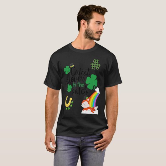 Cutest C In The Patch St Paddy's Day Leprechaun Lu Tシャツ (正面フル)