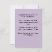 Cutest Cat Couple Wedding Invitation  出欠カード (裏面)