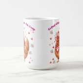 Cutest Chick in the Coop Brown Hen コーヒーマグカップ (中央)