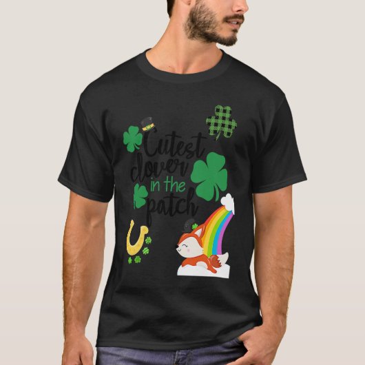 Cutest Clover In The Patch St Paddy's Day Leprecha Tシャツ (正面)