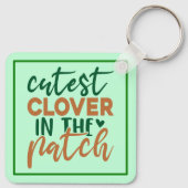 Cutest Clover in The Patch St Patrick's-60863 キーホルダー (裏面)