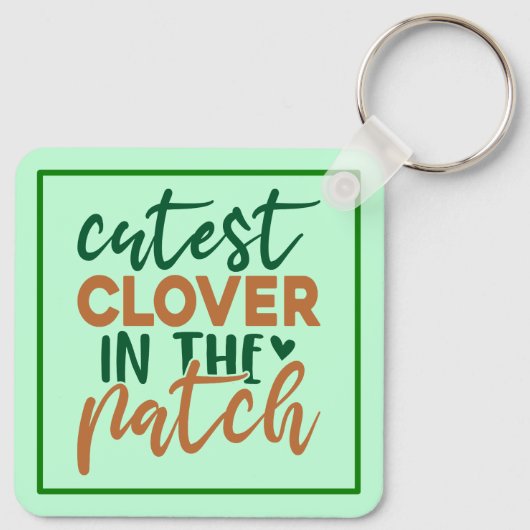 Cutest Clover in The Patch St Patrick's-60863 キーホルダー (裏面)