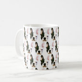 Cutest Lil' Black & White French Bulldog Mug コーヒーマグカップ (正面左)