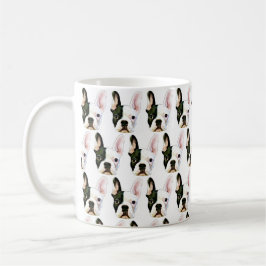 Cutest Lil' Black & White French Bulldog Mug コーヒーマグカップ