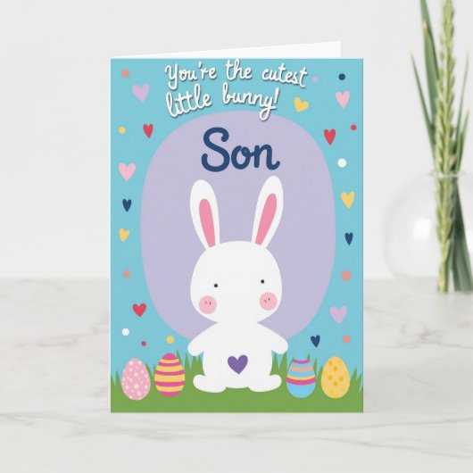 Cutest Little Bunny Son Card カード (正面)