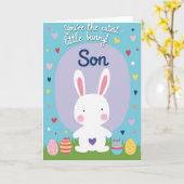 Cutest Little Bunny Son Card カード (黄色い花)
