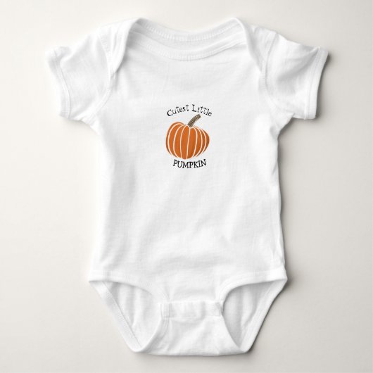 Cutest Little Pumpkin baby shirt ベビーボディスーツ (正面)