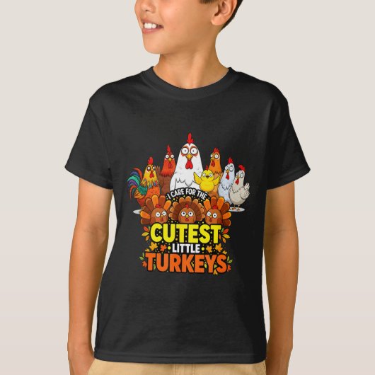 Cutest Little Turkeys Funny Thanksgiving Teacher D Tシャツ (正面)