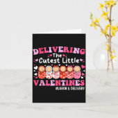 Cutest Little Valentines Labor &amp; Delivery Vale カード (黄色い花)