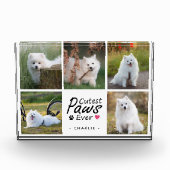 Cutest Paws Ever Modern Cute Pet Dog Photo Collage フォトブロック (正面)