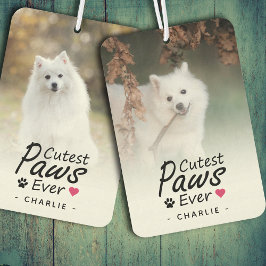 Cutest Paws Ever Pet Photo Dog Lover Keepsake カーエアーフレッシュナー