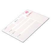 Cutest pink 369 Indicationsメモ帳 ノートパッド (アングル)
