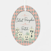 Cutest Pumpkin–Baby's First Halloween Pastel Color メタルオーナメント (正面左)