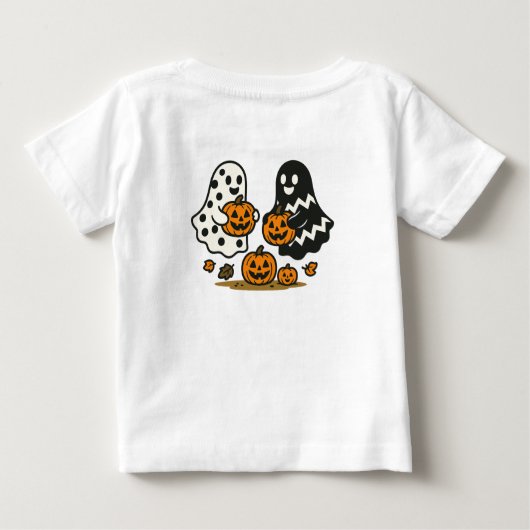 Cutest Pumpkin Ghosts ベビーTシャツ (裏面)