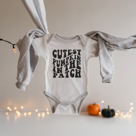 Cutest Pumpkin in the Patch Baby Bodysuit ベビーボディスーツ