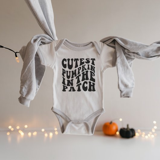 Cutest Pumpkin in the Patch Baby Bodysuit ベビーボディスーツ