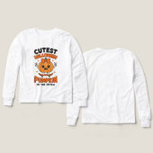 Cutest Pumpkin in the Patch – Cute Halloween  (デザイン 正面＆背面)