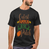 CUTEST PUMPKIN IN THE PATCH Fall Autumn Season Tha Tシャツ (正面)