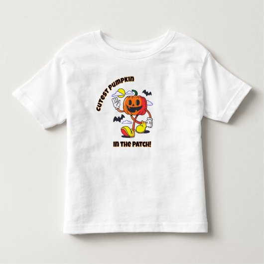 Cutest Pumpkin in the Patch! Halloween T-Shirt トドラーTシャツ (正面)