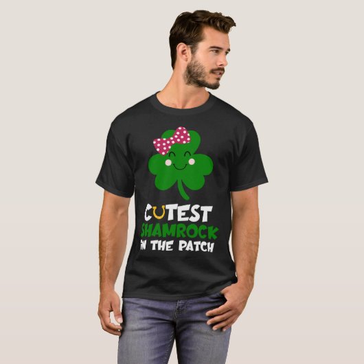Cutest Shamrock In The Patch St Patricks Day Kids  Tシャツ (正面フル)