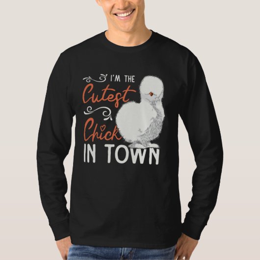 Cutest Silkie Chicken Farmer Farm Chinese Silk Chi Tシャツ (正面)