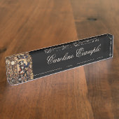 Cutest Steampunkスケルトン デスクネームプレート (側面)