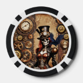 Cutest Steampunkスケルトン ポーカーチップ (裏面)