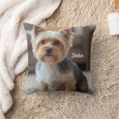 Cutesy Yorkshire Personalized クッション (ブランケット)